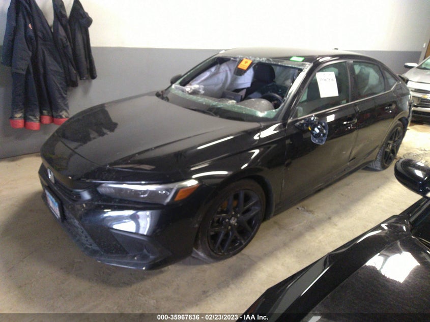 VIN 2HGFE2F53NH574266 2022 HONDA CIVIC SEDAN SPORT