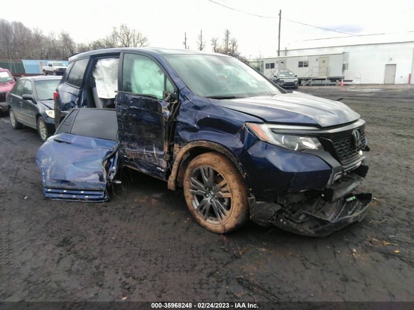 2021 HONDA PASSPORT EX-L - 5FNYF8H51MB033614