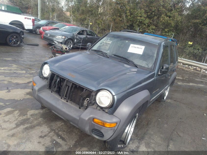 1J4GL48K62W276258 2002 JEEP LIBERTY SPORTphoto 2