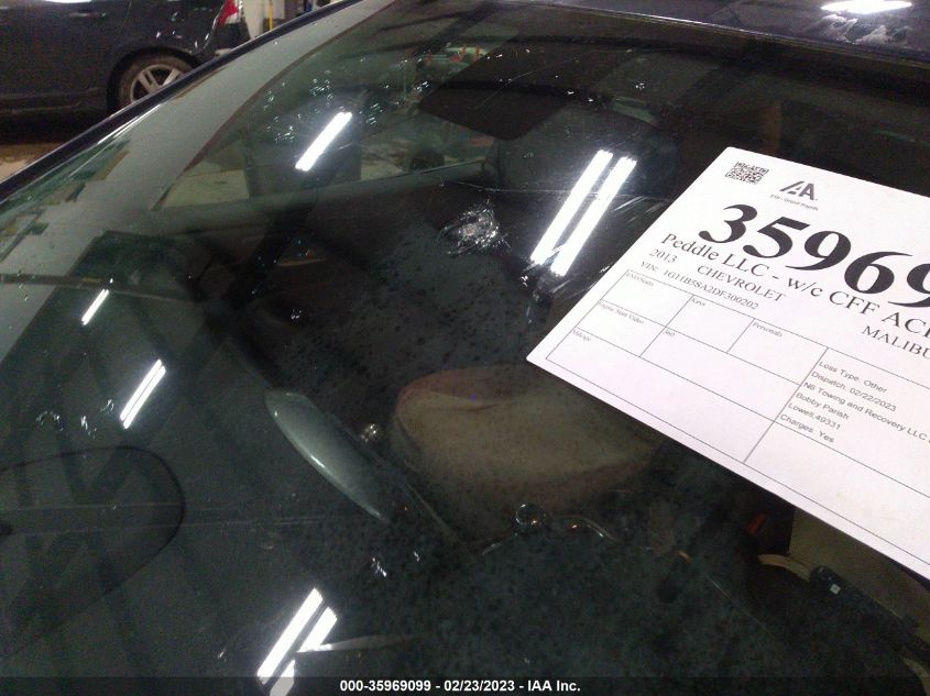 2013 CHEVROLET MALIBU LS - 1G11B5SA2DF300202