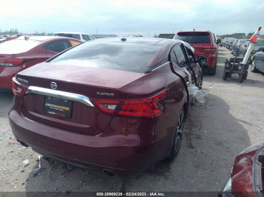 2017 NISSAN MAXIMA PLATINUM - 1N4AA6APXHC440601