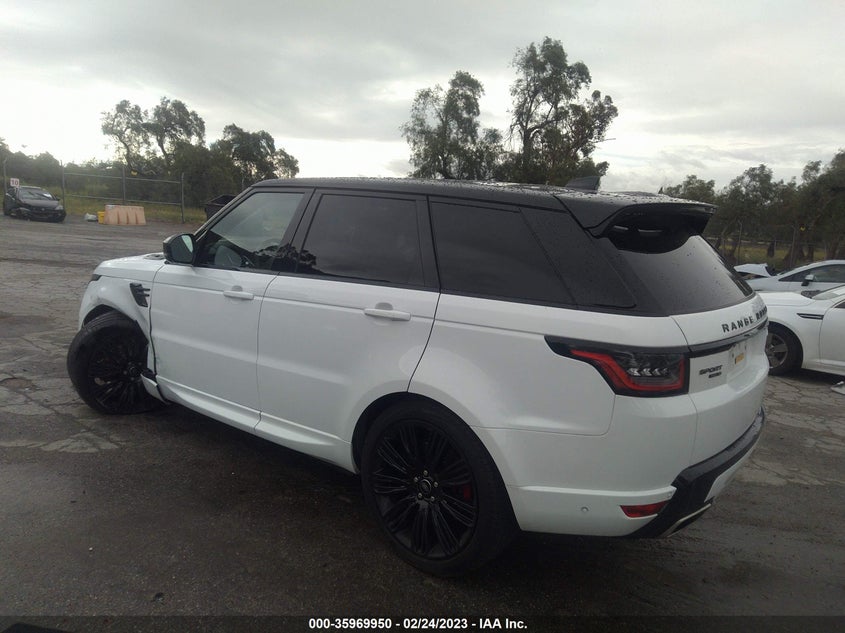 VIN SALWR2SE9NA212412 2022 LAND ROVER RANGE ROVER SPORT HSE DYNAMIC