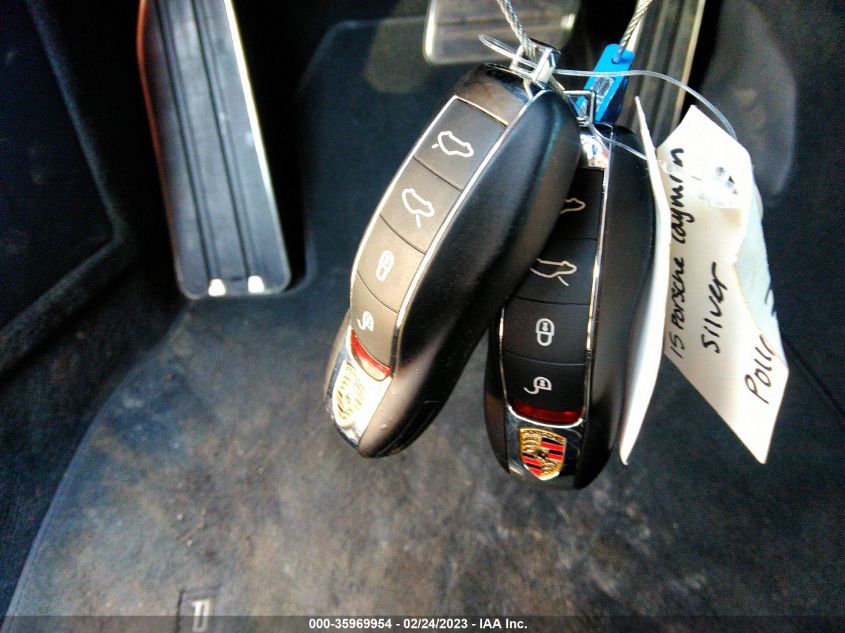 2015 PORSCHE CAYMAN S/GTS WP0AB2A80FK183010