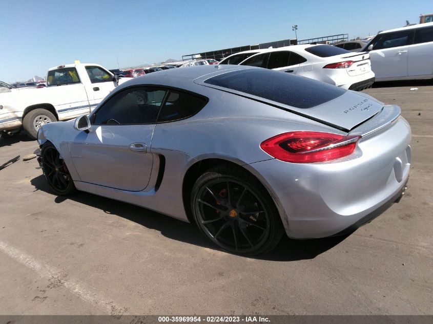 2015 PORSCHE CAYMAN S/GTS WP0AB2A80FK183010