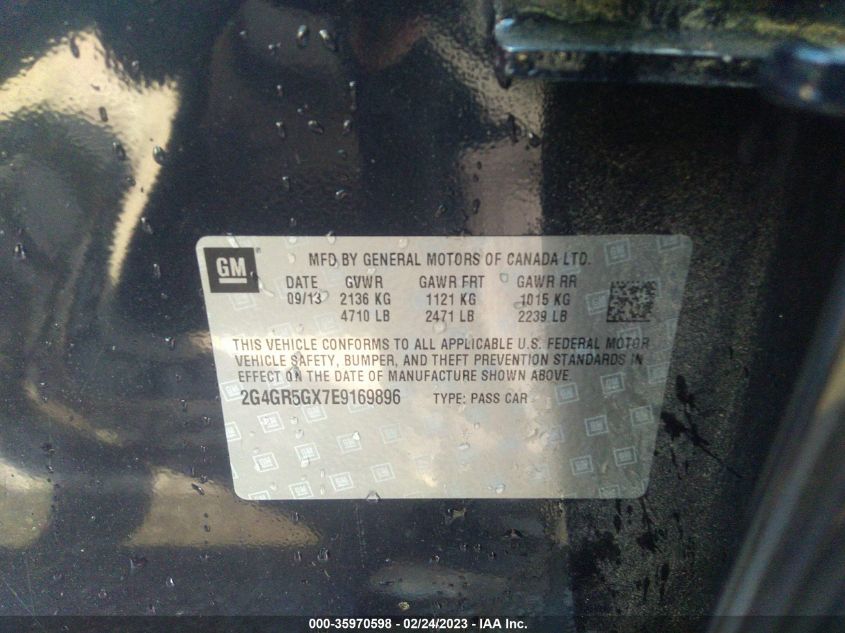 2014 BUICK REGAL PREMIUM II - 2G4GR5GX7E9169896