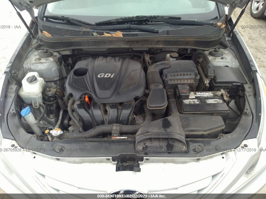 2013 HYUNDAI SONATA GLS PZEV 5NPEB4AC5DH633442