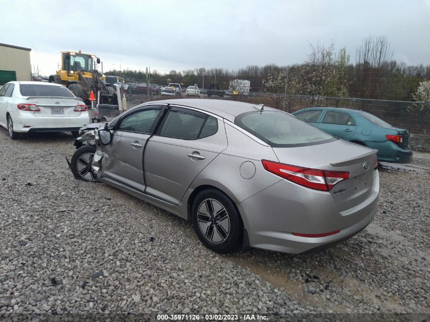 2013 KIA OPTIMA HYBRID LX - KNAGM4AD1D5058362