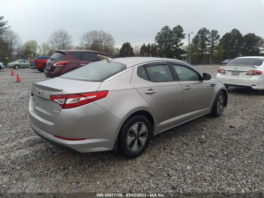2013 KIA OPTIMA HYBRID LX - KNAGM4AD1D5058362