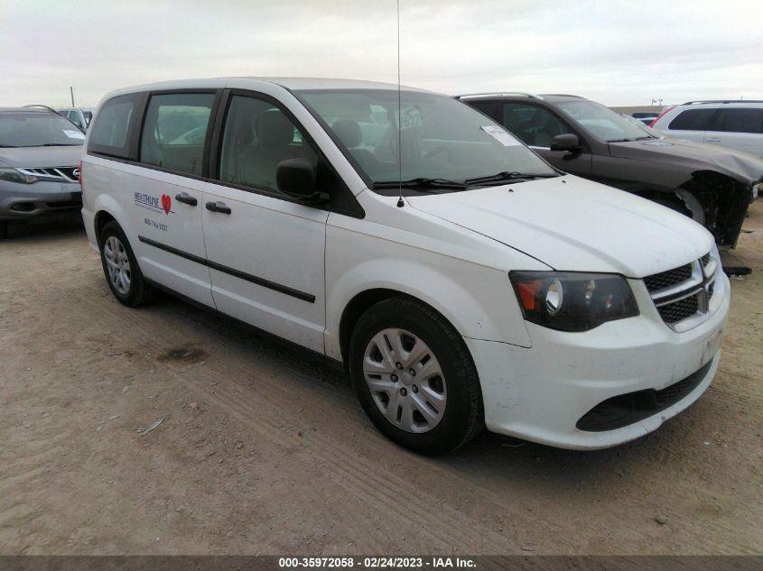 2015 DODGE GRAND CARAVAN AMERICAN VALUE PKG - 2C4RDGBG9FR615790