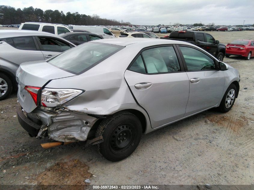 2015 TOYOTA COROLLA L/LE/S/S PLUS/LE PLUS - 2T1BURHE4FC409988