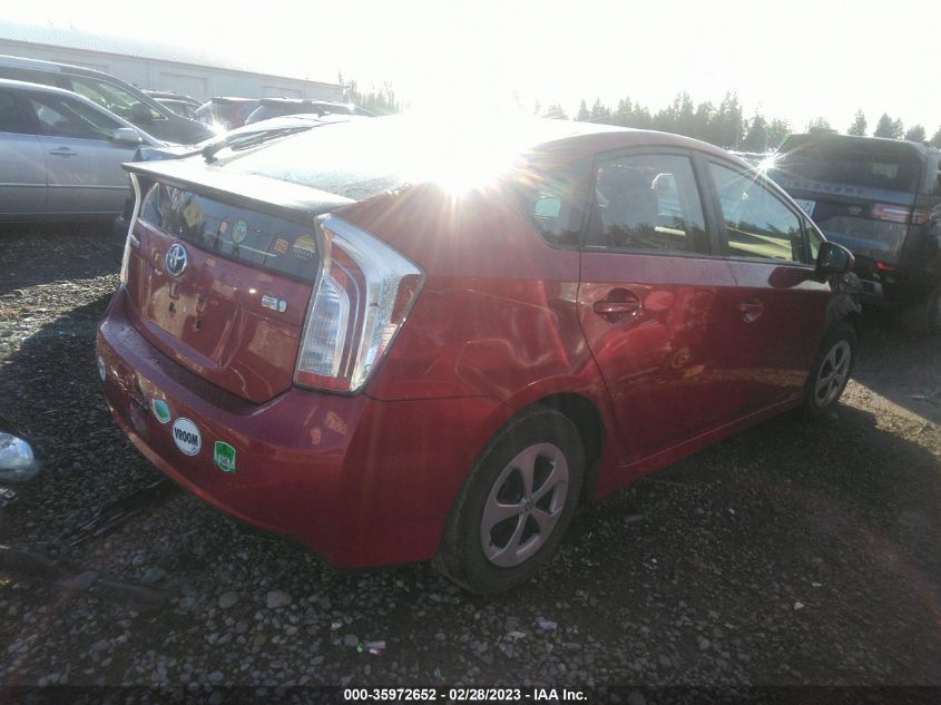 2015 TOYOTA PRIUS FOUR - JTDKN3DU6F0456005