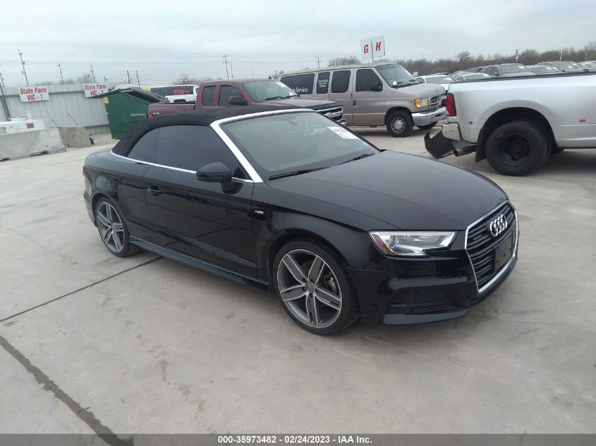 2018 AUDI A3 CABRIOLET PREMIUM PLUS WAUY8LFF3J1016856