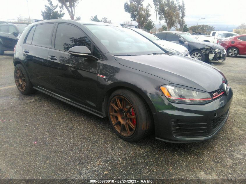 2016 VOLKSWAGEN GOLF GTI SE W/PERFORMANCE PKG - 3VW547AU5GM005204