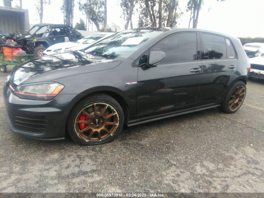 2016 VOLKSWAGEN GOLF GTI SE W/PERFORMANCE PKG - 3VW547AU5GM005204