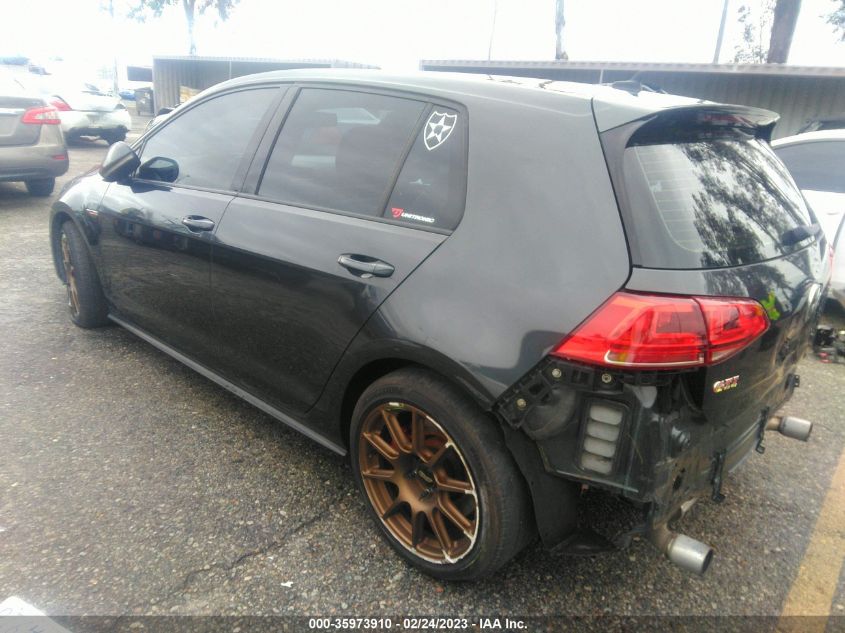 2016 VOLKSWAGEN GOLF GTI SE W/PERFORMANCE PKG - 3VW547AU5GM005204