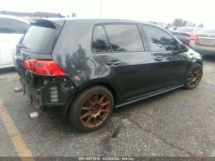 2016 VOLKSWAGEN GOLF GTI SE W/PERFORMANCE PKG - 3VW547AU5GM005204