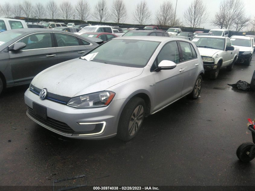 2016 VOLKSWAGEN E-GOLF SE WVWKP7AUXGW916044