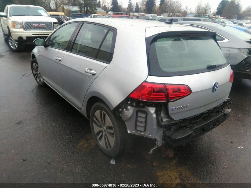 2016 VOLKSWAGEN E-GOLF SE WVWKP7AUXGW916044