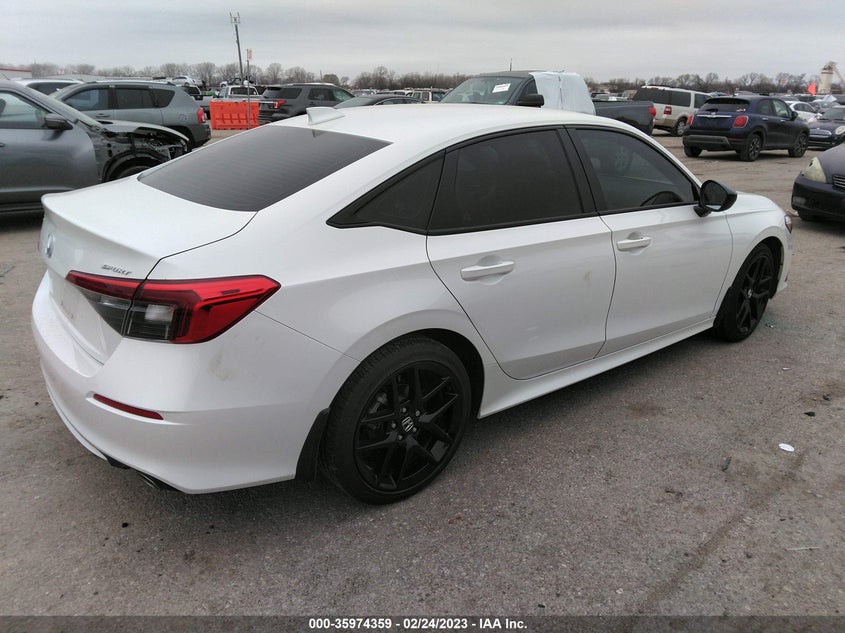 VIN 2HGFE2F58NH564770 2022 HONDA CIVIC SEDAN SPORT