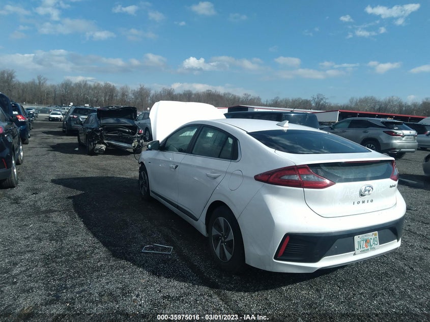 VIN KMHC75LC3HU031996 2017 HYUNDAI IONIQ HYBRID SEL
