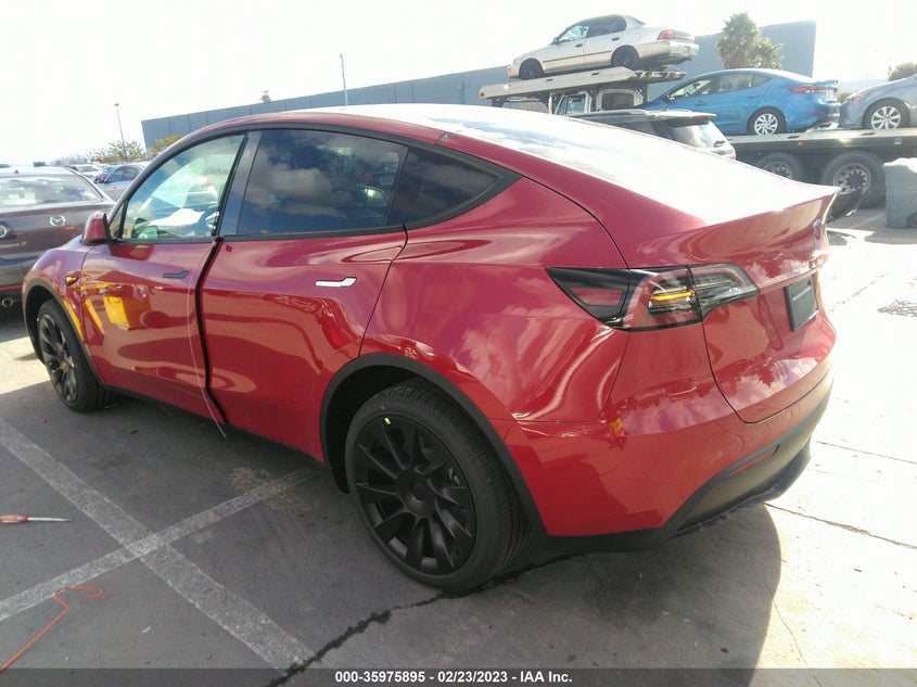 VIN 7SAYGDEE4PF617846 2023 TESLA MODEL Y LONG RANGE