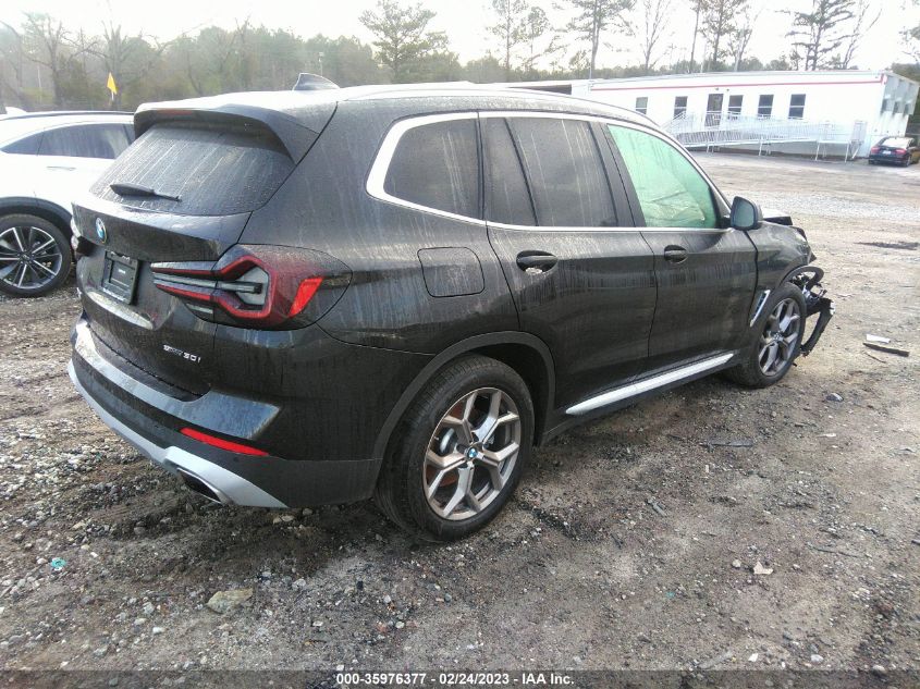 2022 BMW X3 SDRIVE30I - 5UX43DP07N9M26064