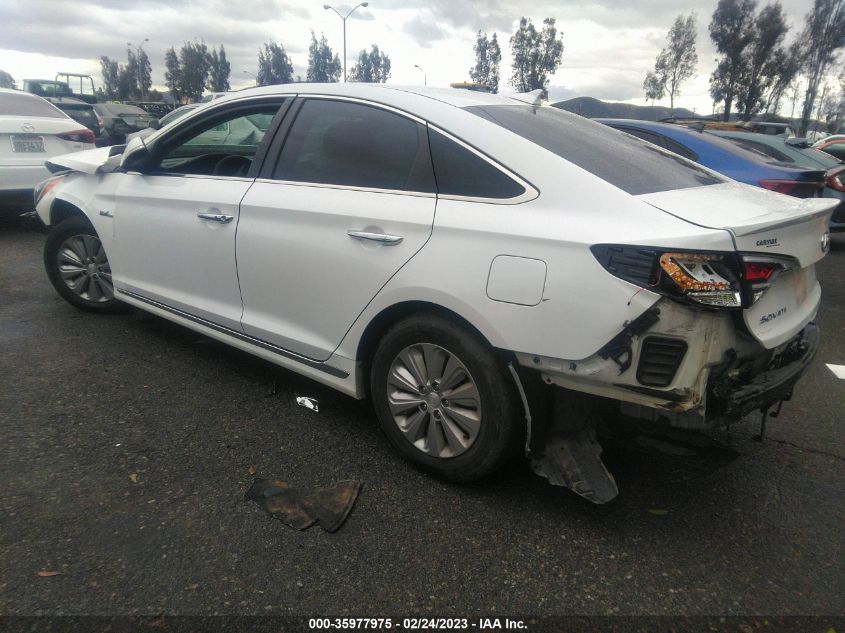 2017 HYUNDAI SONATA HYBRID SE - KMHE24L16HA059325