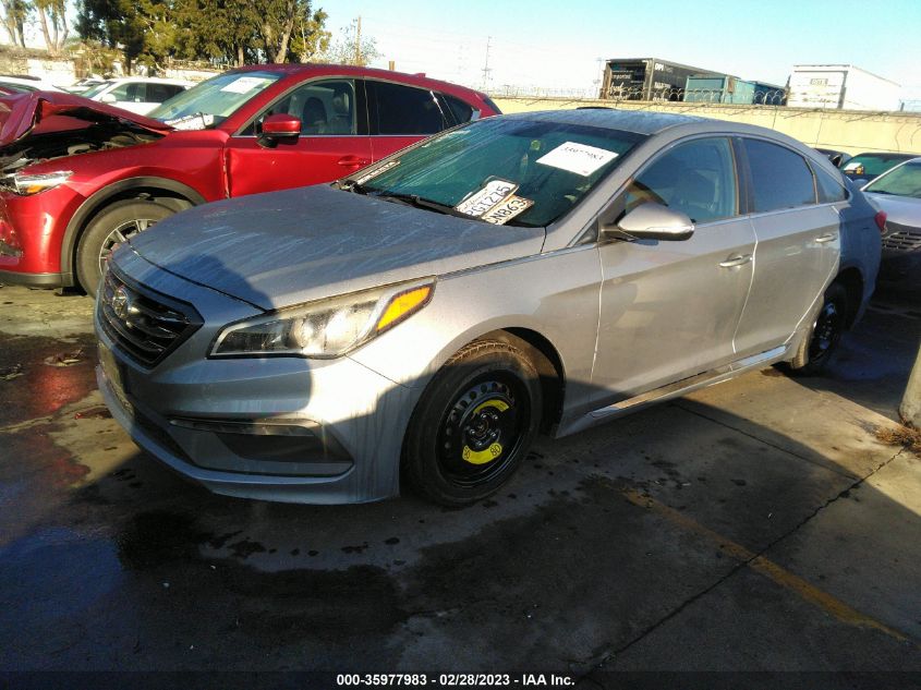 2016 HYUNDAI SONATA 2.4L SPORT - 5NPE34AF5GH271513