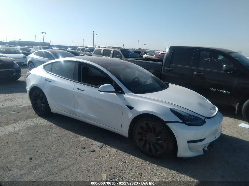 2022 TESLA MODEL 3 PERFORMANCE - 5YJ3E1EC9NF229261