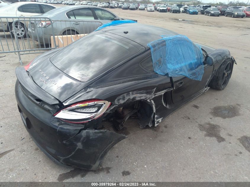 2016 PORSCHE CAYMAN WP0AA2A88GK171384