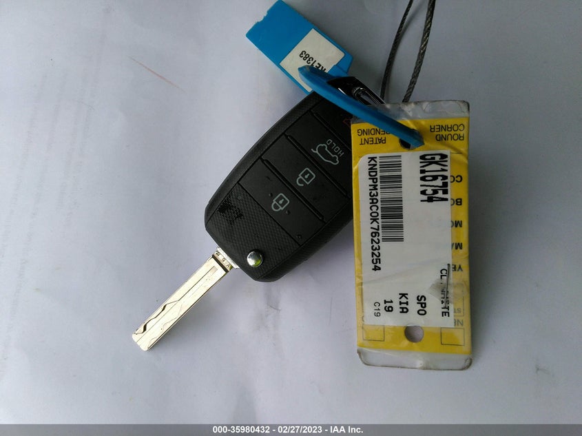 VIN KNDPM3AC0K7623254 2019 KIA SPORTAGE LX