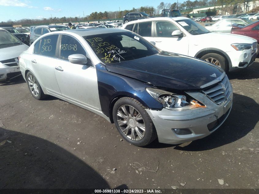 Lot #2541528564 2010 HYUNDAI GENESIS 3.8 salvage car