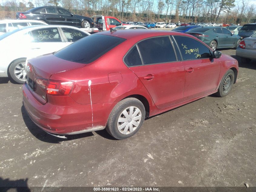 2016 VOLKSWAGEN JETTA SEDAN 1.4T S W/TECHNOLOGY - 3VW267AJ0GM295712