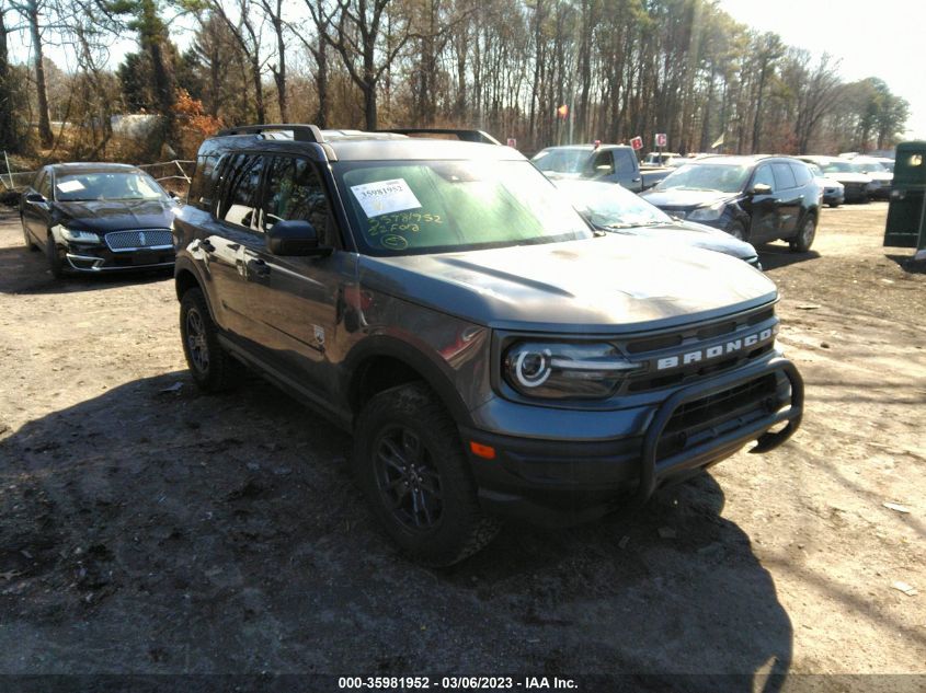 2022 FORD BRONCO SPORT BIG BEND - 3FMCR9B69NRD29100