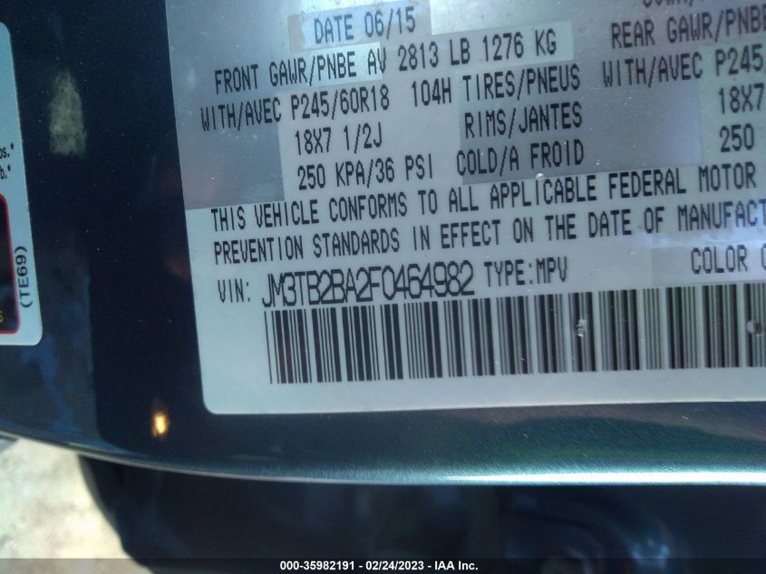 2015 MAZDA CX-9 SPORT - JM3TB2BA2F0464982