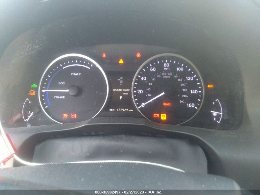2013 LEXUS ES 300H HYBRID JTHBW1GG7D2012414