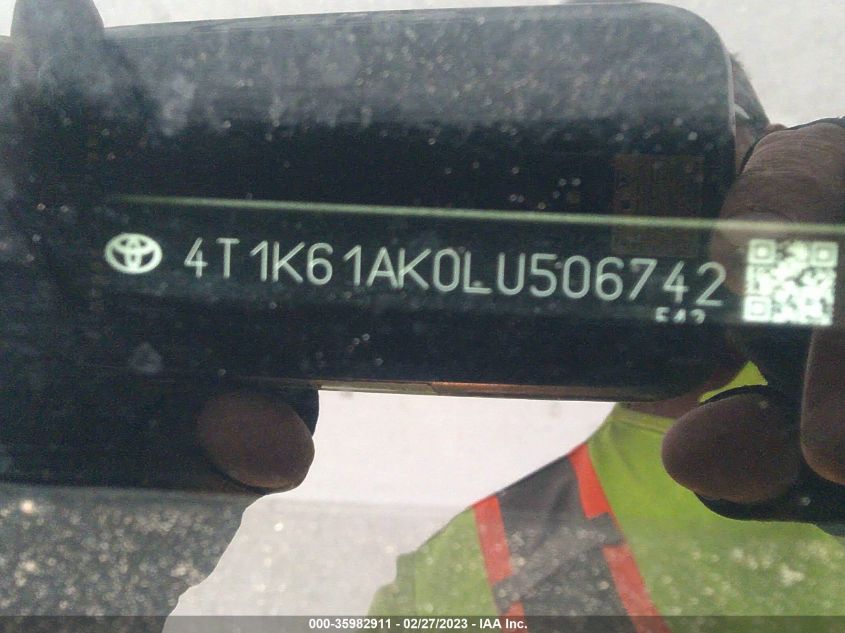 2020 TOYOTA CAMRY XSE - 4T1K61AK0LU506742