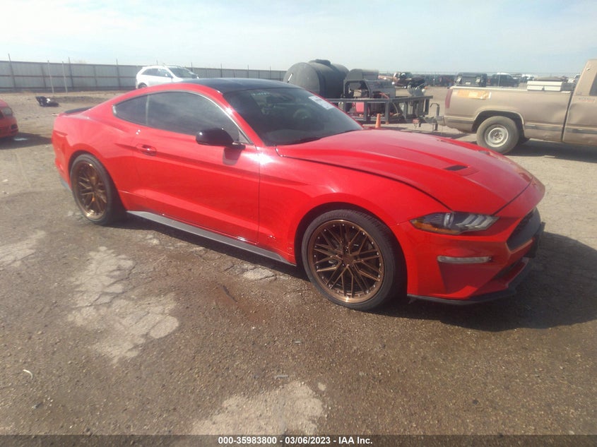VIN 1FA6P8TH9M5122053 2021 FORD MUSTANG ECOBOOST