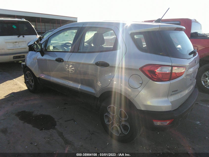 VIN MAJ3S2FE3LC319228 2020 FORD ECOSPORT S