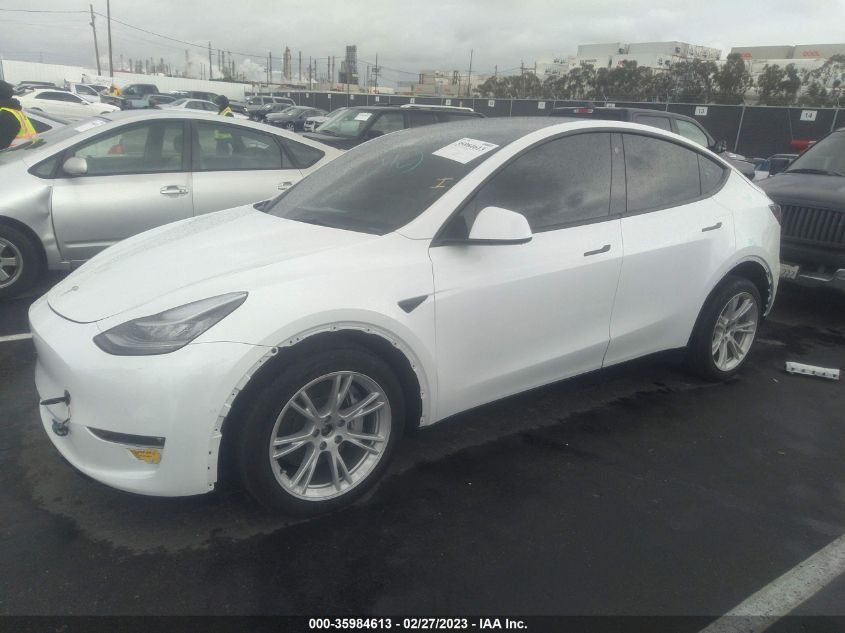 2022 TESLA MODEL Y LONG RANGE - 7SAYGDEE0NF331442