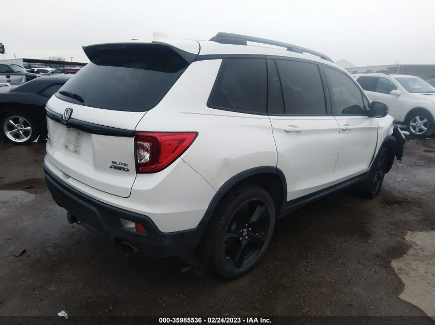 2019 HONDA PASSPORT ELITE - 5FNYF8H06KB003624