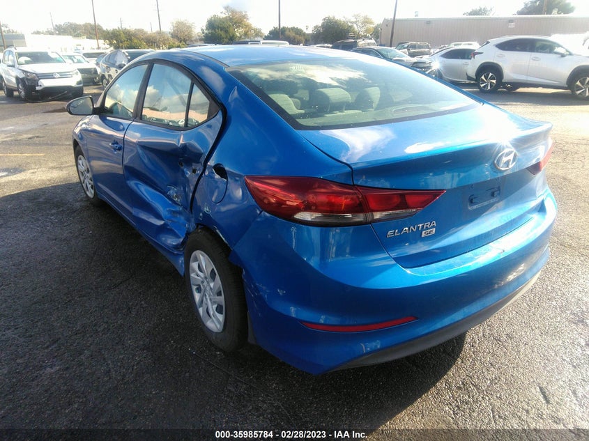 VIN KMHD74LF0JU450337 2018 HYUNDAI ELANTRA SE