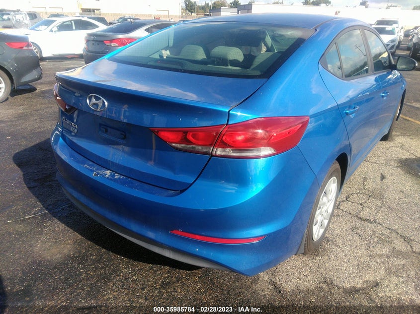VIN KMHD74LF0JU450337 2018 HYUNDAI ELANTRA SE