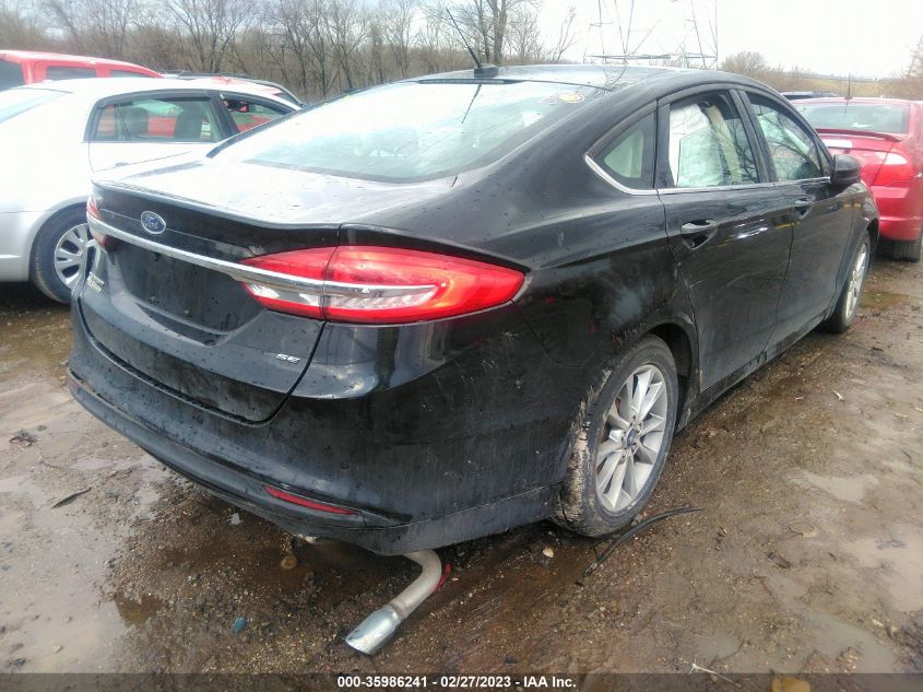 2017 FORD FUSION SE - 3FA6P0H75HR109031