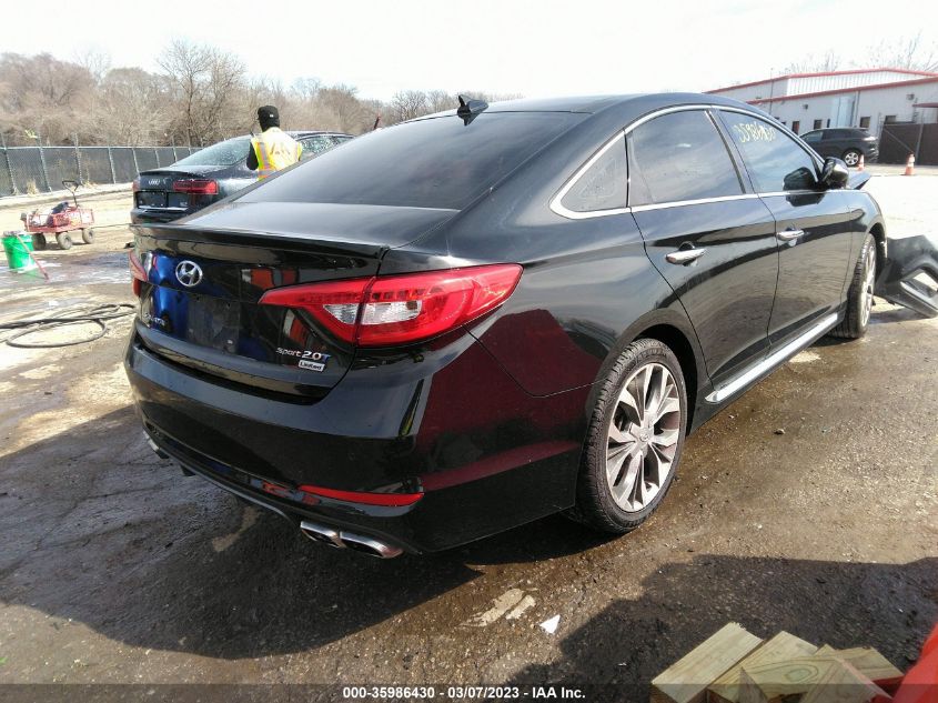 2015 HYUNDAI SONATA 2.0T LIMITED - 5NPE34AB9FH124705