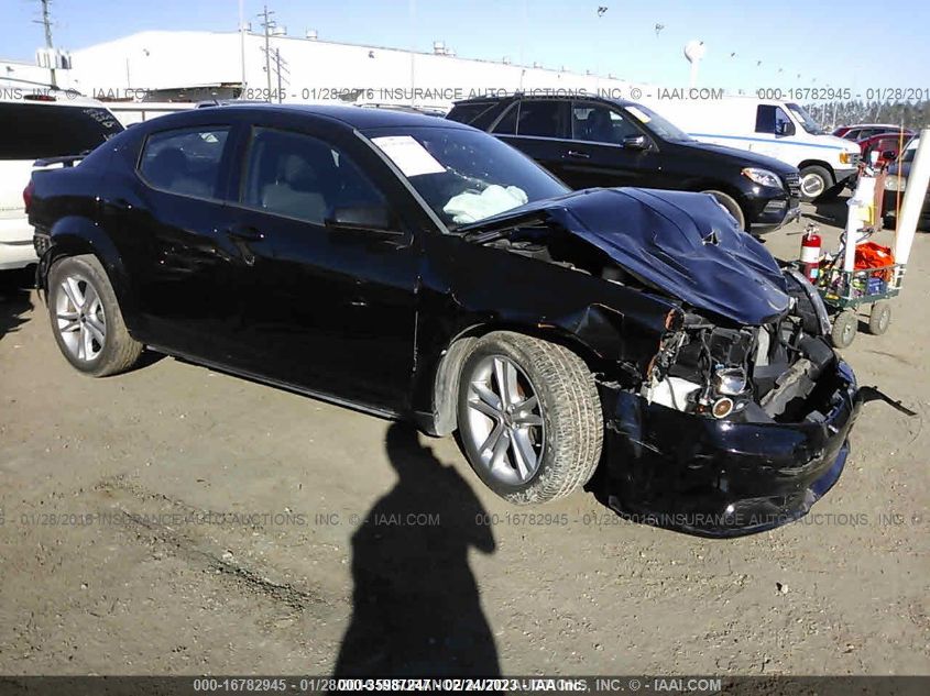 2013 DODGE AVENGER SXT 1C3CDZCB0DN582391