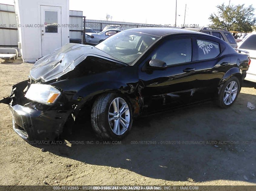 2013 DODGE AVENGER SXT 1C3CDZCB0DN582391