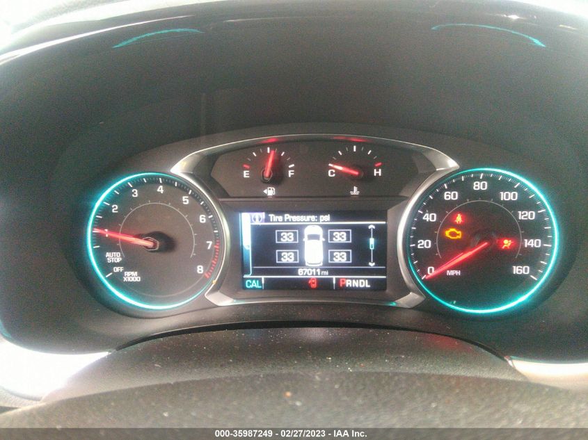 2019 CHEVROLET TRAVERSE LT CLOTH - 1GNERGKW8KJ177048