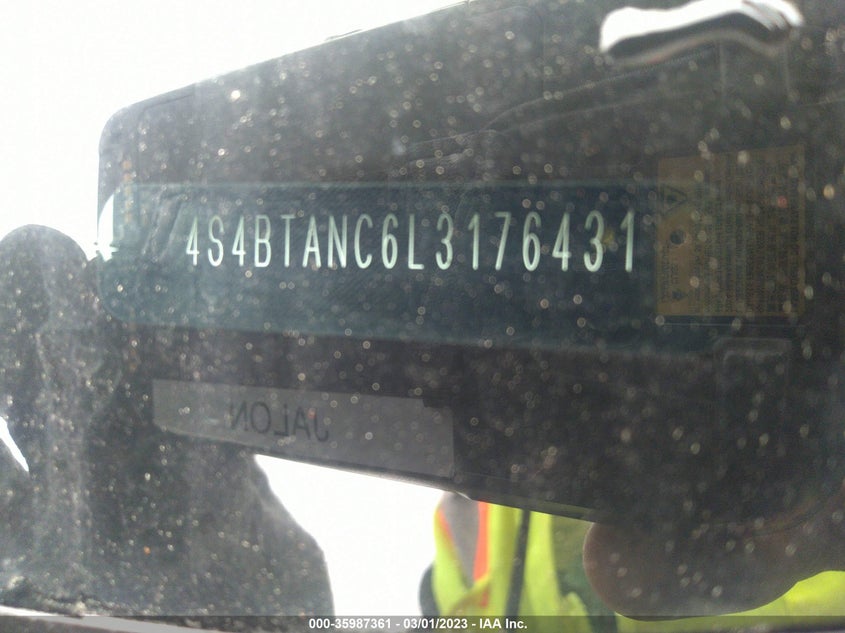 VIN 4S4BTANC6L3176431 2020 SUBARU OUTBACK LIMITED