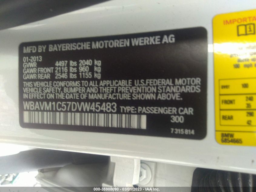 2013 BMW X1 28I - WBAVM1C57DVW45483